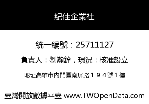 紀佳企業社