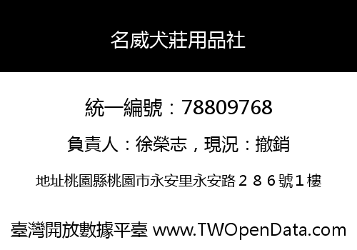 名威犬莊用品社
