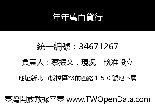 年年萬百貨行