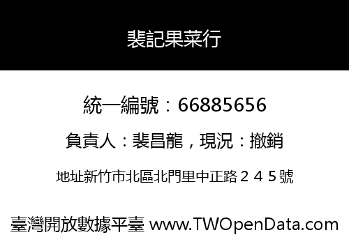 裴記果菜行