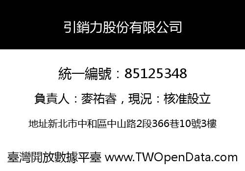 引銷力股份有限公司