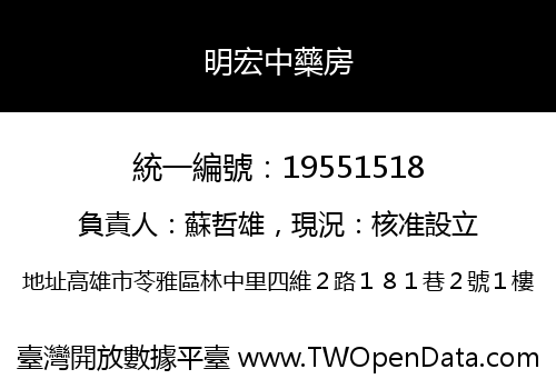 明宏中藥房