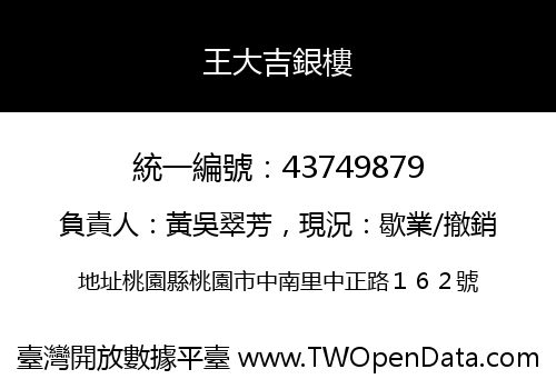 王大吉銀樓