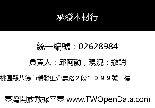 承發木材行
