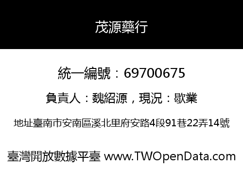 茂源藥行