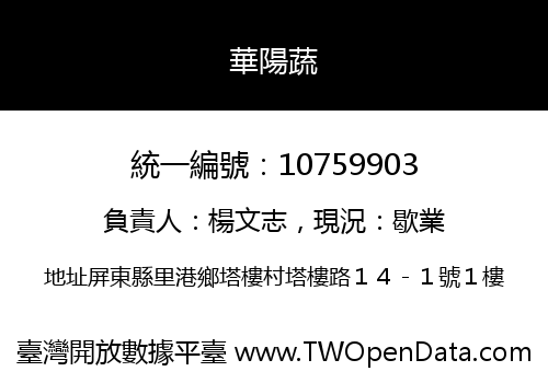 華陽蔬