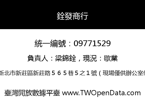 銓發商行