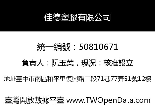 佳德塑膠有限公司