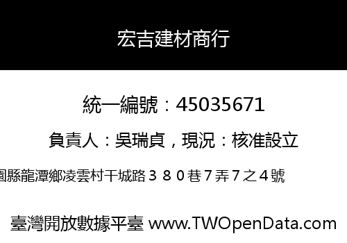 宏吉建材商行