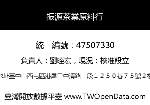 振源茶業原料行