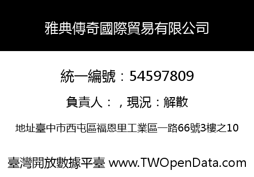 雅典傳奇國際貿易有限公司