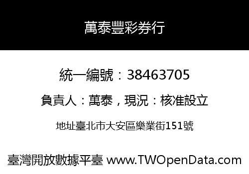 萬泰豐彩券行