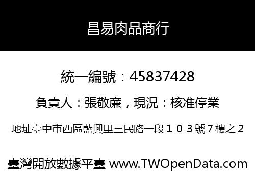 昌易肉品商行