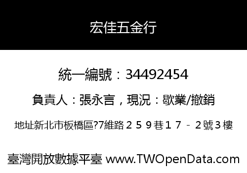 宏佳五金行