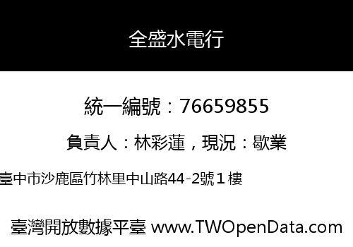 全盛水電行