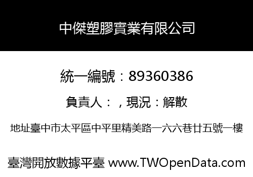 中傑塑膠實業有限公司