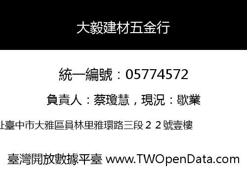 大毅建材五金行