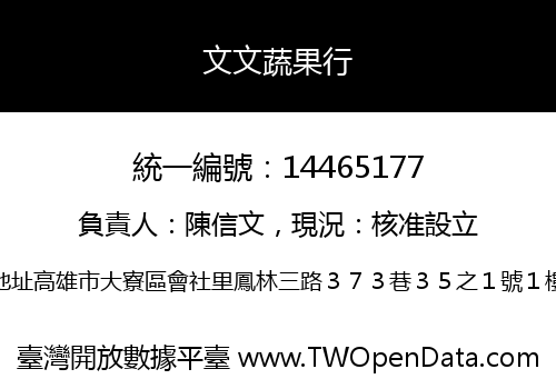 文文蔬果行