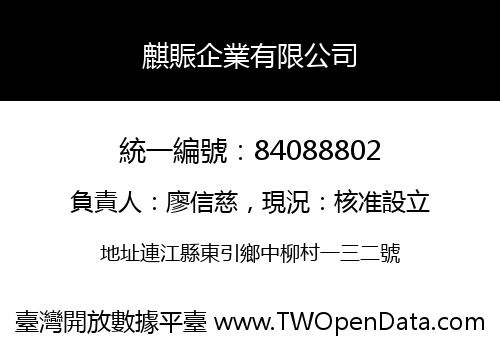 麒賑企業有限公司