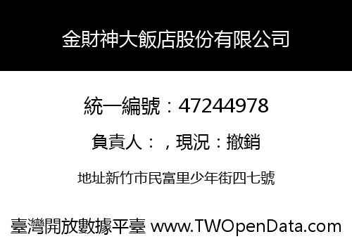 金財神大飯店股份有限公司