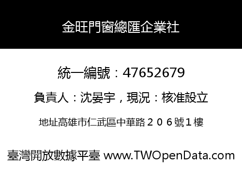 金旺門窗總匯企業社
