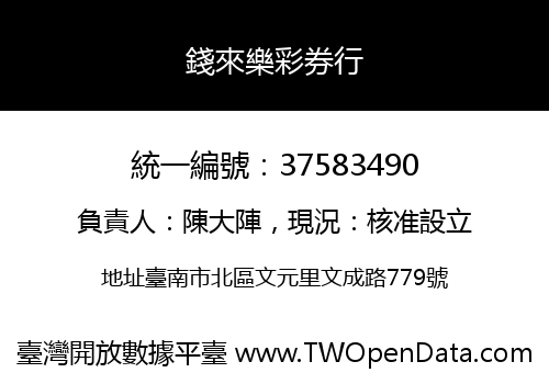 錢來樂彩券行