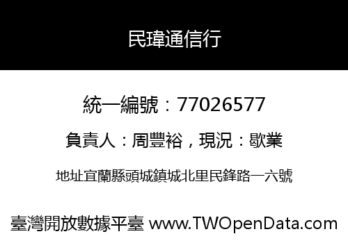民瑋通信行