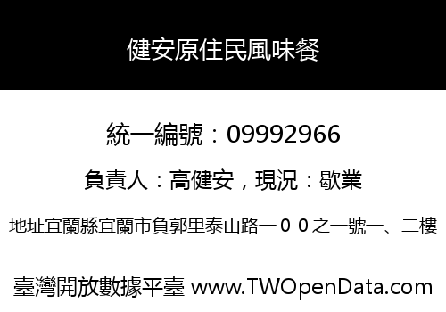 健安原住民風味餐