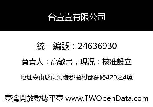 台壹壹有限公司