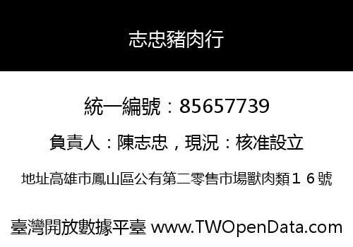 志忠豬肉行