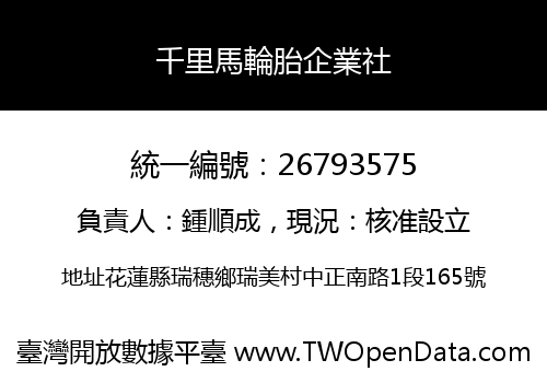 千里馬輪胎企業社