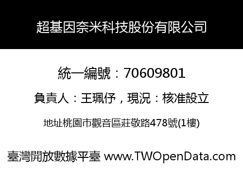超基因奈米科技股份有限公司