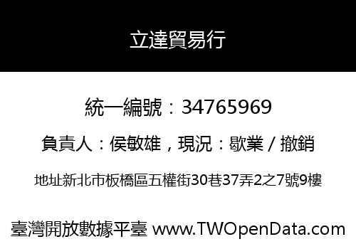 立達貿易行