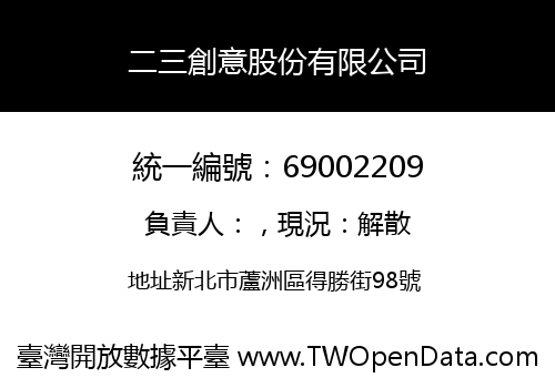 二三創意股份有限公司