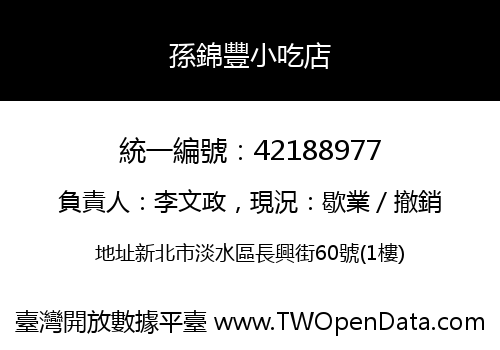 孫錦豐小吃店