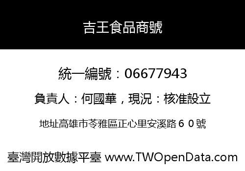吉王食品商號