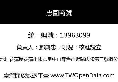 忠園商號