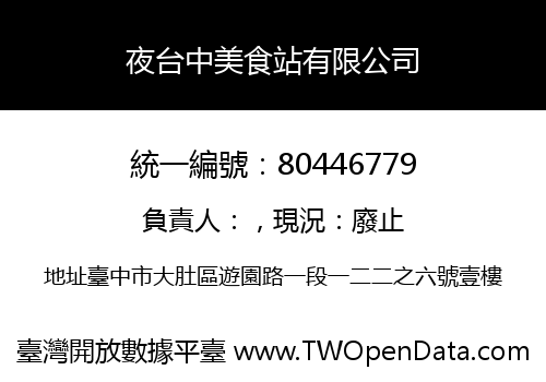 夜台中美食站有限公司