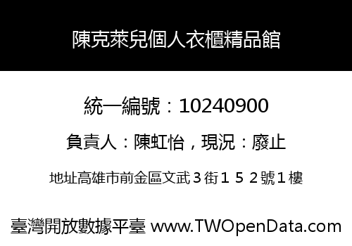 陳克萊兒個人衣櫃精品館