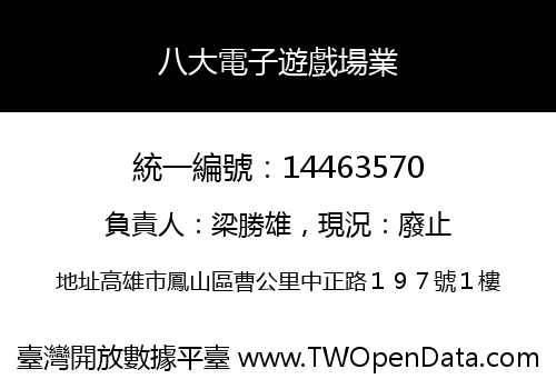 八大電子遊戲場業