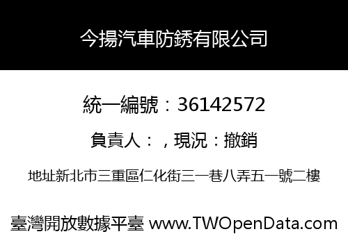 今揚汽車防銹有限公司