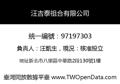 汪吉泰祖合有限公司