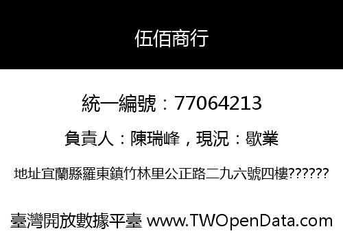 伍佰商行