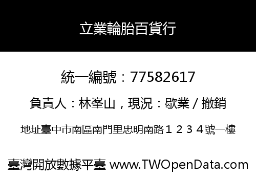 立業輪胎百貨行