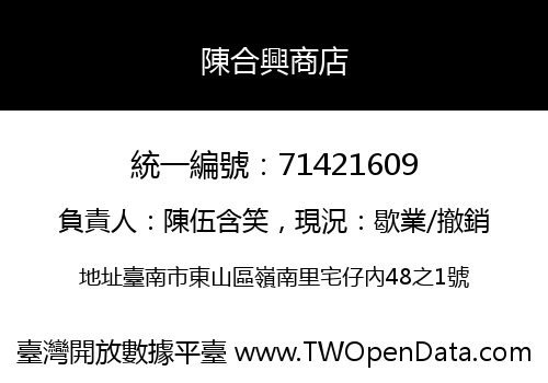 陳合興商店