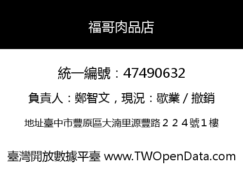 福哥肉品店