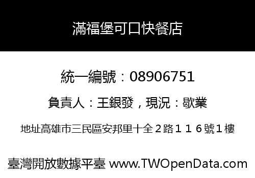 滿福堡可口快餐店