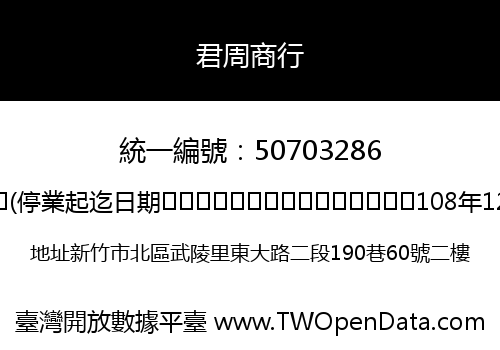 君周商行