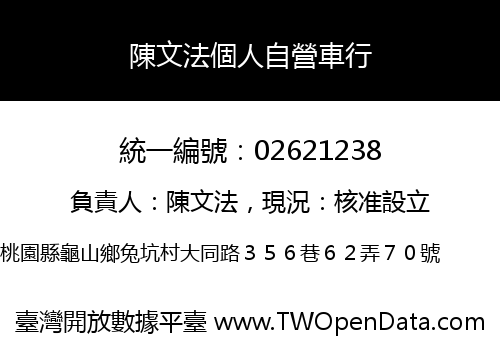 陳文法個人自營車行