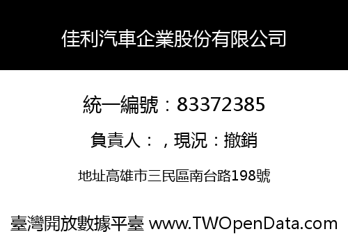 佳利汽車企業股份有限公司